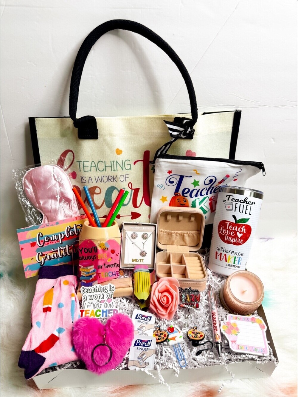 Teacher's Appreciation Day Gift Box with Snacks, Personal &